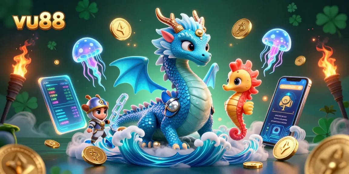 Experience thrilling gameplay at vu88 with vibrant 3D casino visuals and crypto-inspired elements.