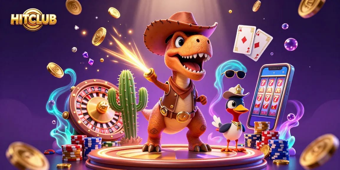 Experience the excitement at HITCLUB with vibrant casino games and colorful gaming elements.