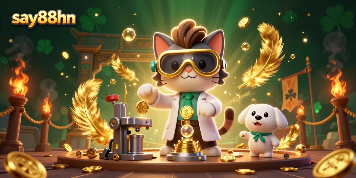 Engage with say88hn's thrilling casino adventure featuring golden coins and dynamic 3D characters.