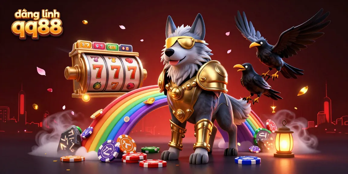 Engage with đăng nhập qq88 for exciting casino adventures through a vibrant 3D illustration.