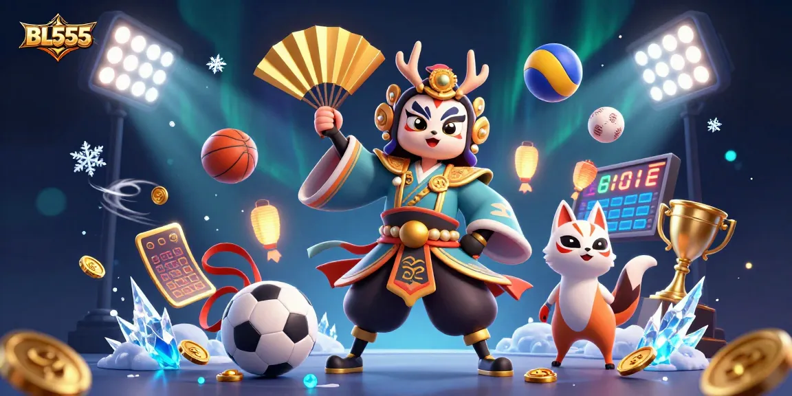 Engage with BL555 at the dynamic online casino with colorful characters and lively game elements