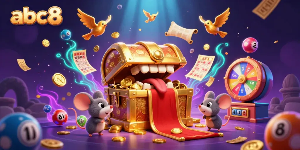 Experience thrilling slots and jackpots with abc8, where cartoon treasure chests promise riches!