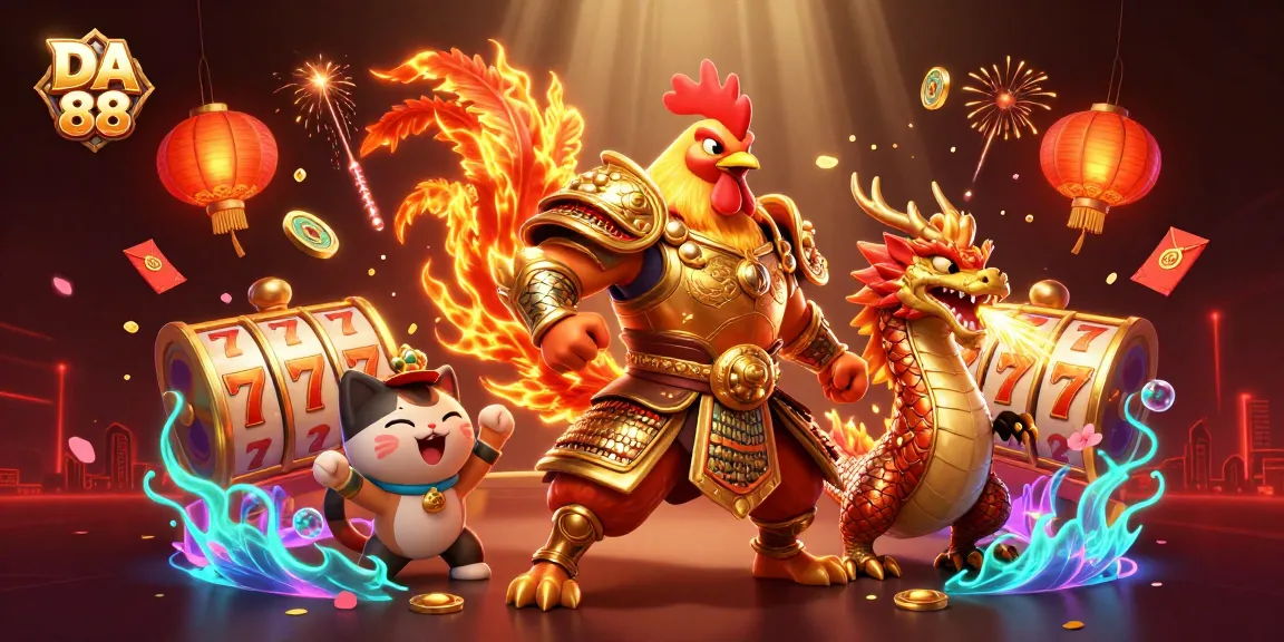 Experience thrilling wins at DA 88 while enjoying vibrant casino illustrations and exciting gaming elements.