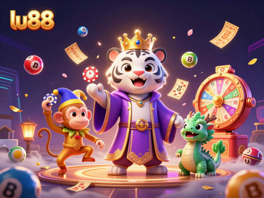 Experience the excitement of lu88 with vibrant gaming characters and lively casino elements