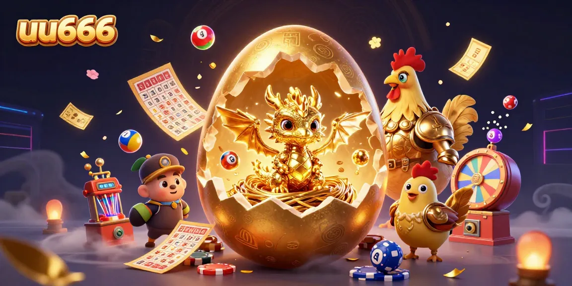 Experience the thrilling adventure of uu666 with a golden dragon in a vibrant casino world.