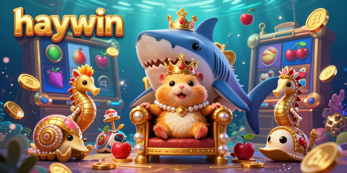 Experience immersive gameplay at haywin's vibrant online gaming scene featuring a golden hamster king.