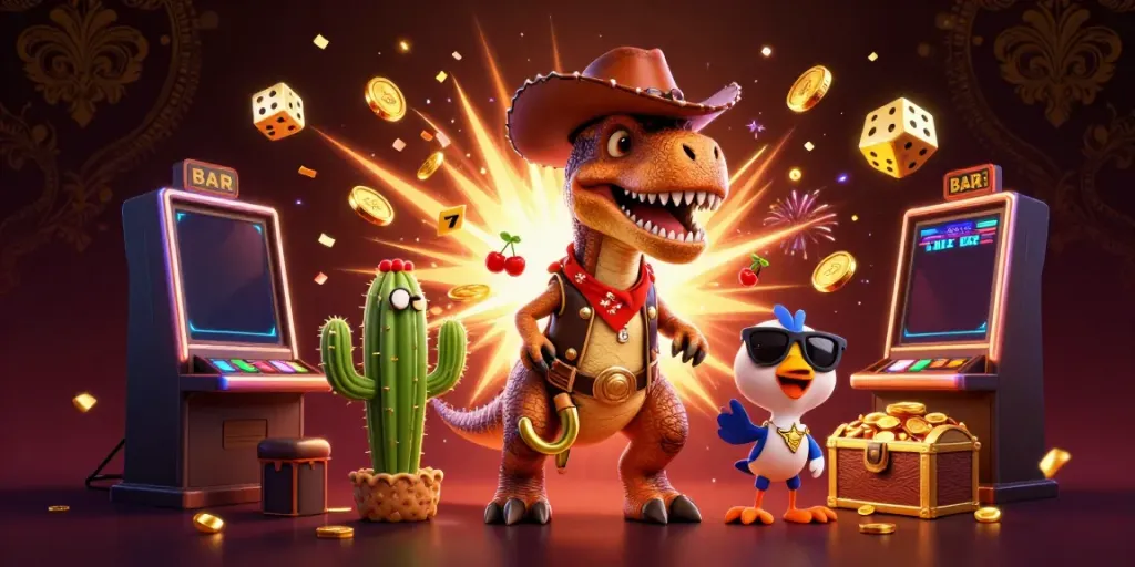 Experience the thrilling action of gavang tv with vibrant casino characters and jackpot elements.