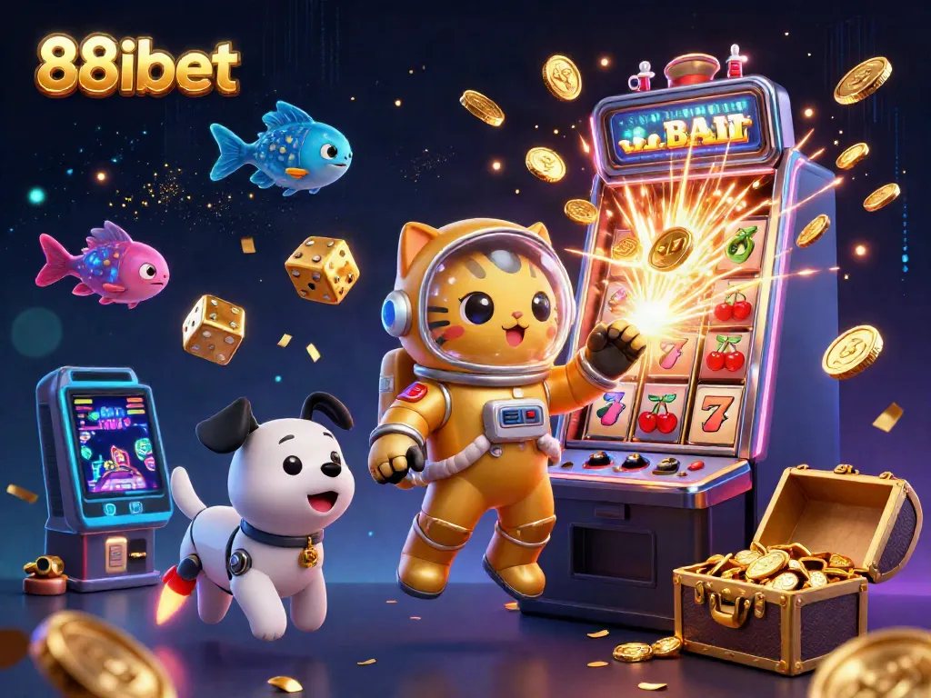 Win big with 88ibet's exciting slots, featuring vibrant characters and thrilling casino elements.