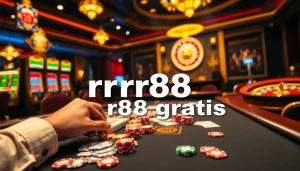 Gamblers enjoying an exciting rr88 gratis experience at a luxurious casino table.