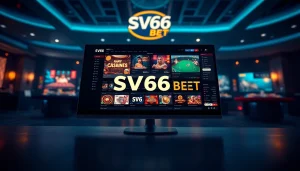 Engaging interface of SV66 BET showcasing exciting betting options in a vibrant online casino.