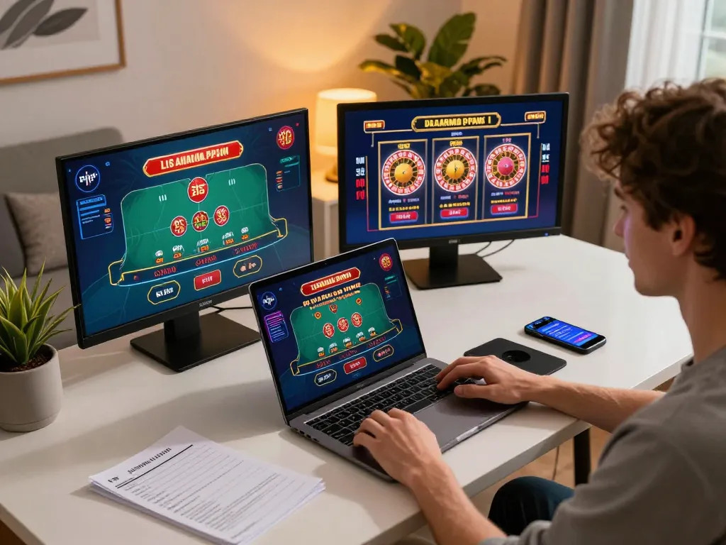 Engaging in live casino action on 11bet laptop while managing bankroll strategy