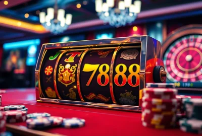 Experience the excitement of LUCKY88 slot machine with vibrant casino visuals.