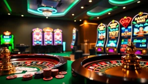 Experience high-stakes action at 8kbet.hair casino, featuring thrilling games and vibrant atmosphere.